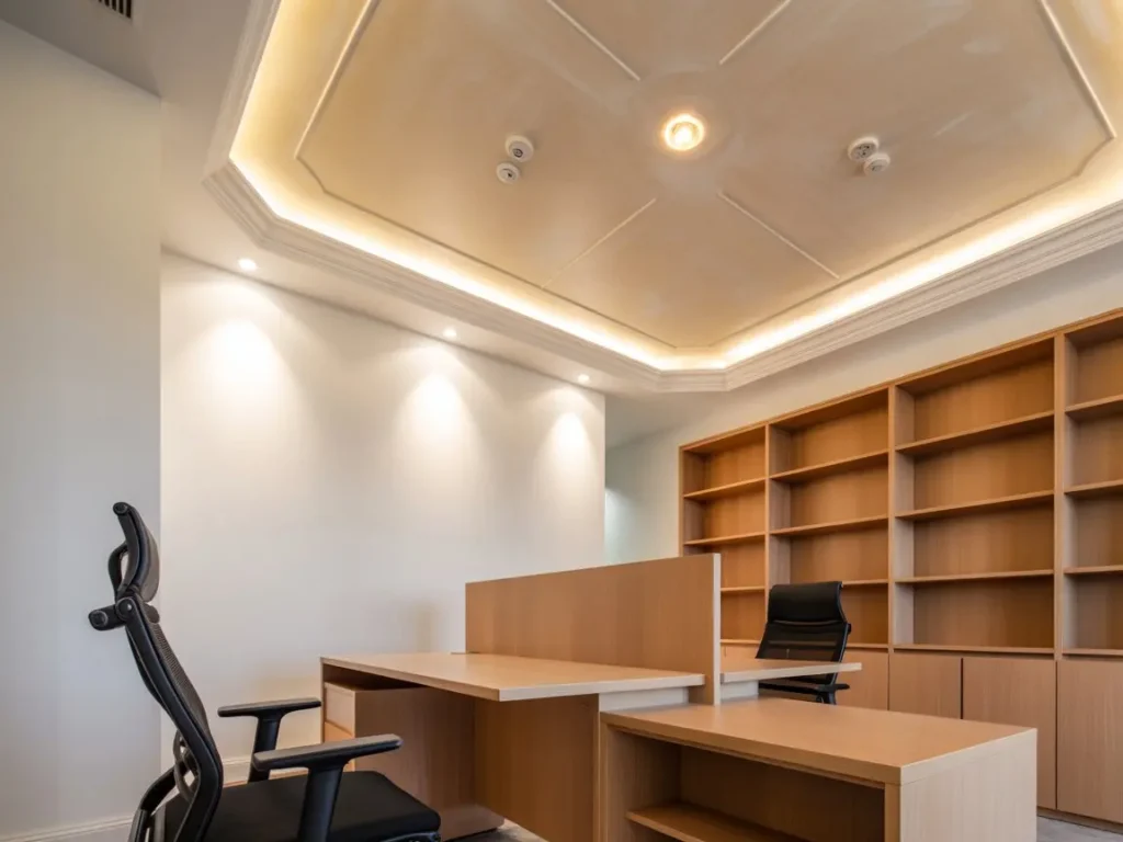 Creacion de un despacho en un hogar en Toledo con mobiliario integrado