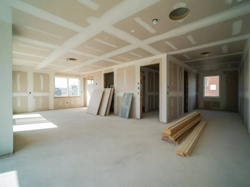 Optimizacion de espacios en viviendas nuevas con pladur durante fase de obra interior